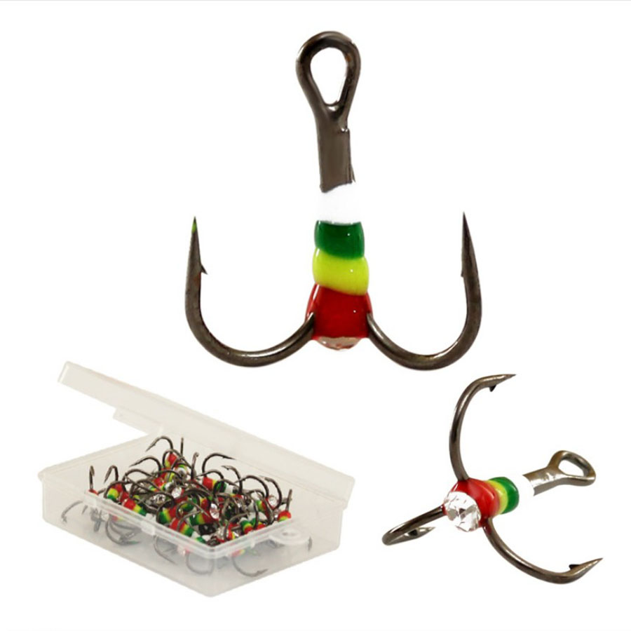 Fishing Hook Assortment - 5pcs40pcs Rainbow Hooks Ice Fishing Highcarbon