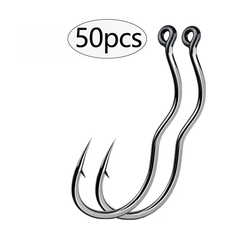 Fishing Hook Circle - 50 szt. Wytrzymałe automatyczne haczyki wędkarskie