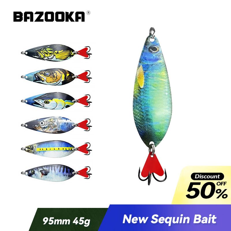 Fishing Hook Size - Bazooka Fishing Lure 95mm/40g Big Metal