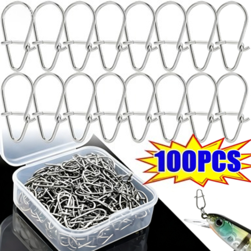 Fishing Hook Stainless Steel - 100 SZT. Stalowe Agrafki Wędkarskie z