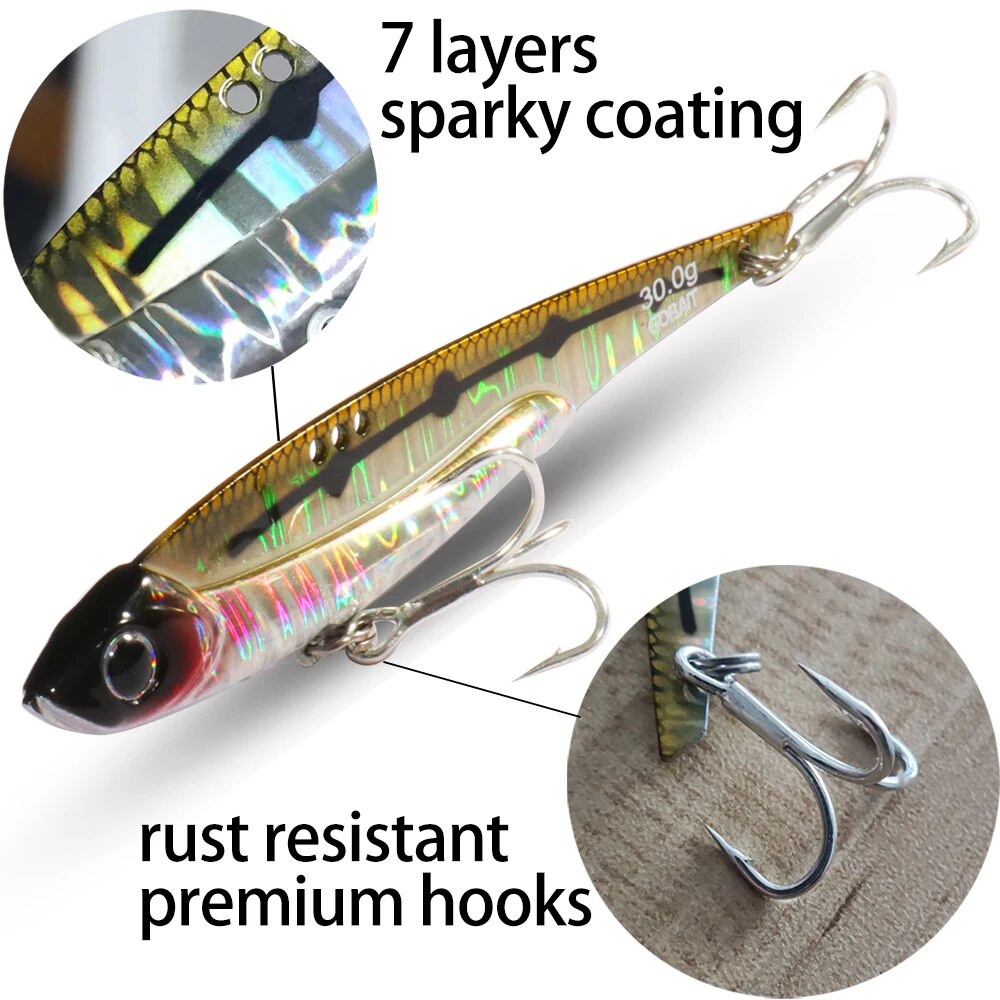 GOBAIT VIB Fishing Lure 20g 25 – Fishing Hook Treble recenzja i cena