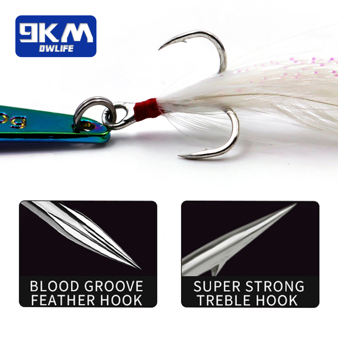 9KM 1 SZT. Metalowe Przynęty W – Fishing Hook Treble recenzja i cena