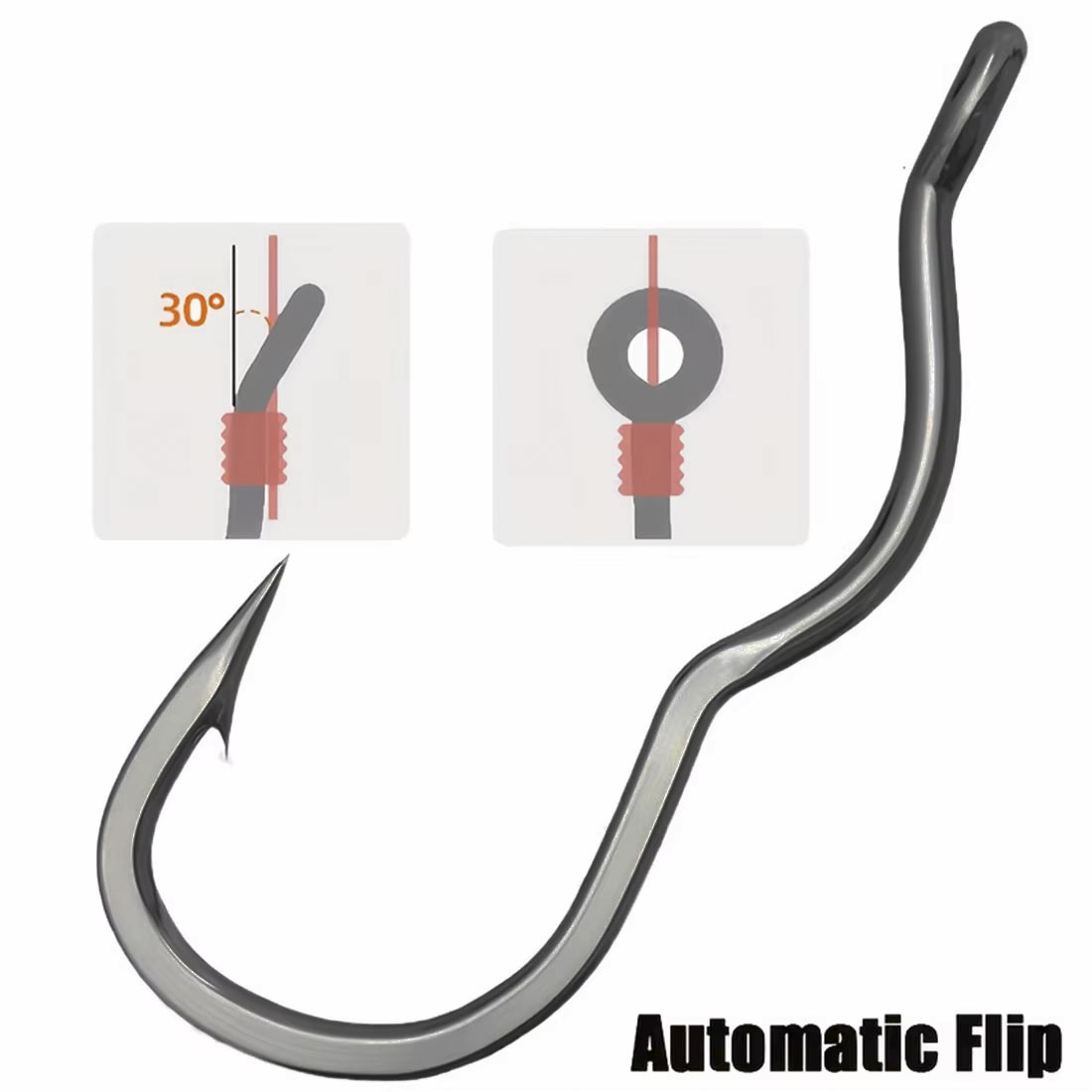 50 szt. Wytrzymałe automatyczn – Fishing Hook Circle recenzja i cena