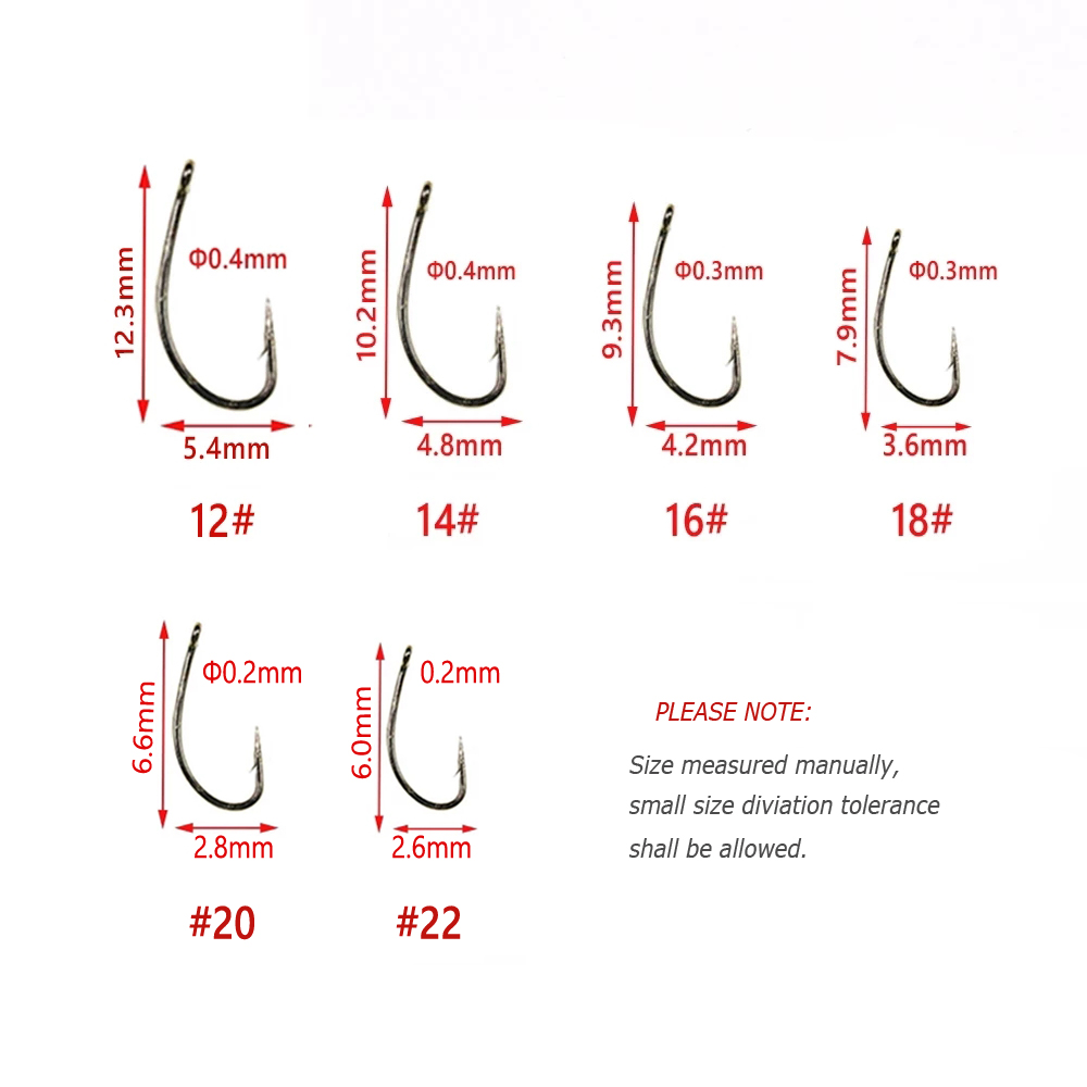 Bimoo 50/100/200 SZT # 12 ~ #  – Fishing Hook Barbless recenzja i cena