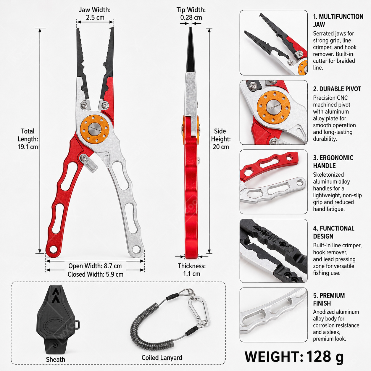Wielofunkcyjne szczypce wędkar – Fishing Hook Remover recenzja i cena