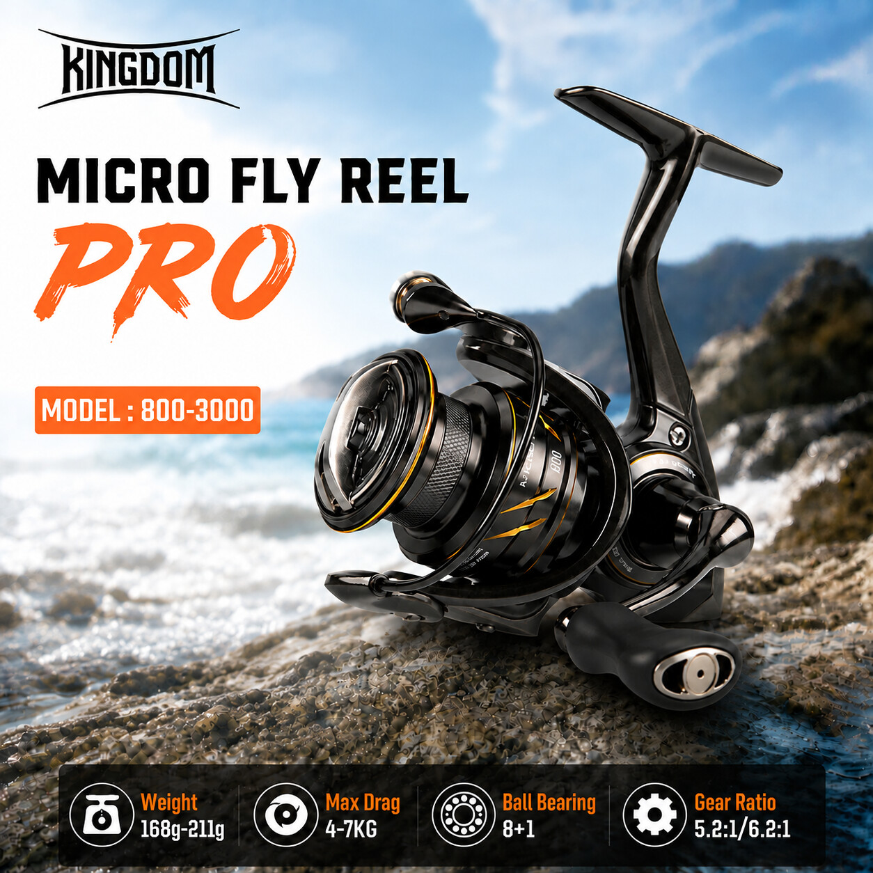 Kingdom Micro Fly Pro Fishing  – Abu Garcia Reel Revo recenzja i cena