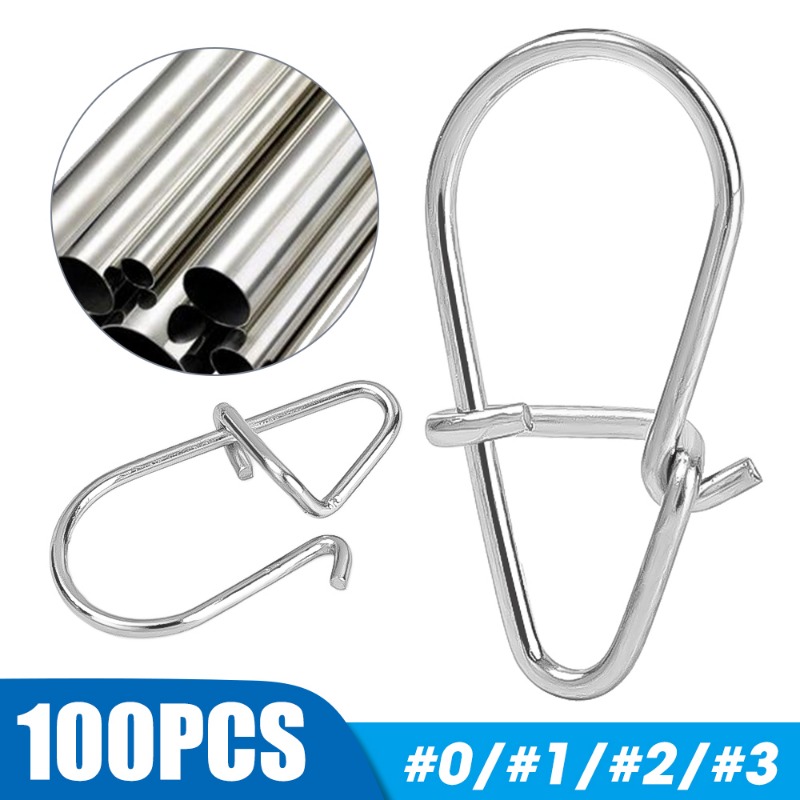 100 SZT. Stalowe Agrafki Wędka – Fishing Hook Stainless Steel recenzja i cena
