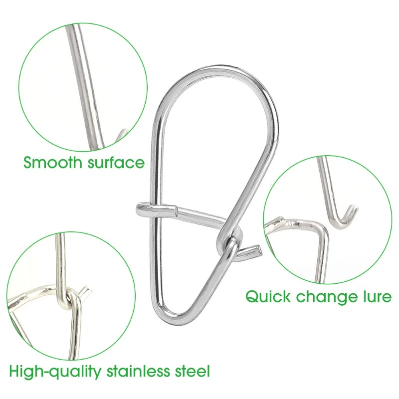 100 SZT. Stalowe Agrafki Wędka – Fishing Hook Stainless Steel recenzja i cena